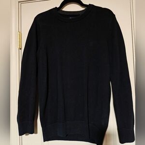 Chaps Men's Elegant Black Crewneck Sweater